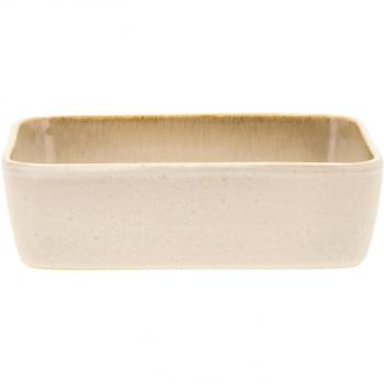 Plat rectangulaire crème Bitz 14x19 cm