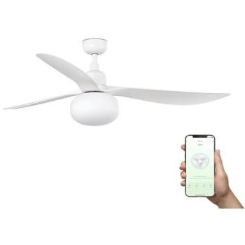 Faro Barcelona – Ventilateur plafond Grand Outwood 3 pales, blanc mat