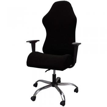 Housse de Chaise d'Accoudoir Élastique Noir
