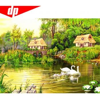 5D DIY diamant mozaïek landschap 20X30