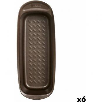 Pyrex Asimetria Backform Rechteck Schwarz Ø 30 cm (6er Set)