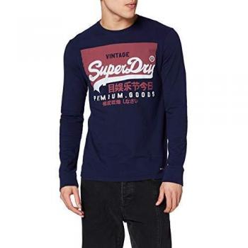 Superdry VL O LS, Camiseta sin Mangas para Hombre, Azul