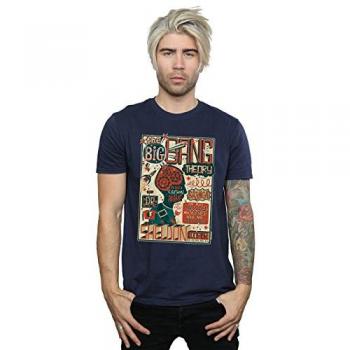BBT Infographic Poster T-Shirt for Men – Navy, Size S (BI12792)