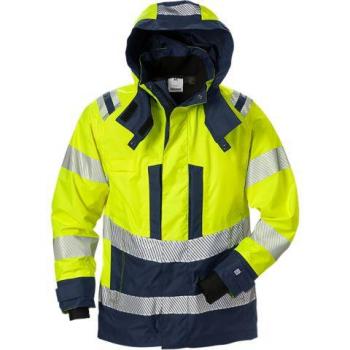 Fristads High Vis Jacke Damen Kl. 3 4518 GTT Größe S Warnschutzgelb/Marine