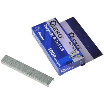 GEKO Chiodi per cucitrice 0,7x11,3 6mm 1000 pezzi