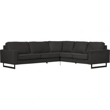 Ecksofa Places of Style “Pinto” XXL – 290 cm Breite – 250 cm Tiefe – Langer Schenkel – Ottomane – Cord/Feincord – grau (