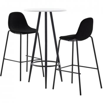 Ensemble de bar 3×tissu noir (livraison rapide)