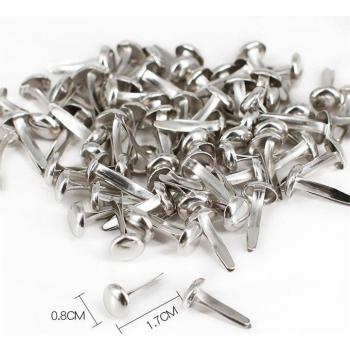 100PCs Mixed Silver/Gold Round Brads for DIY Scrapbooking