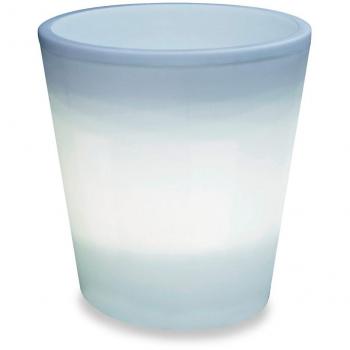Vaso di fiori Konstsmide 7638-000 Assisi, 37x37x40 cm, Bianco, 15 LED