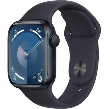 Apple Watch Series 9 Alluminio mezzanotte 41mm Cinturino Sport mezzanotte M/L (GPS)