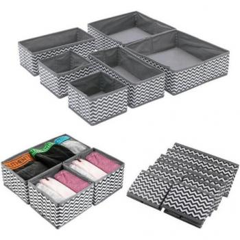 Tiroir de rangement pliable 6/8 pièces en carton non tissé