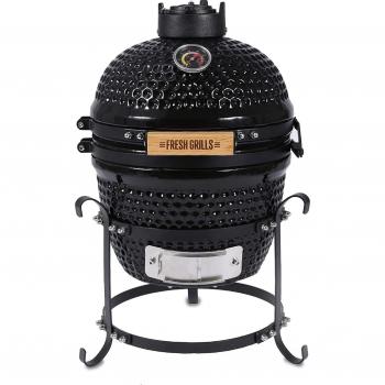 Mini Kamado BBQ Céramique 33cm Noir