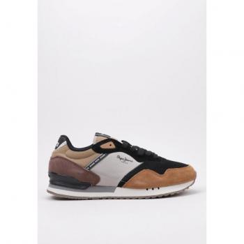 Chaussures Homme PEPE JEANS – Londres Forêt, Noir/Marron, 44