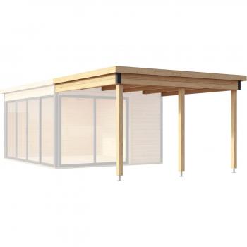Lasita Maja Domeo 3/4 Wooden Garden Room Extension Canopy