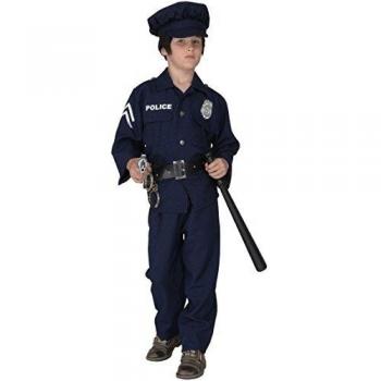 Costume Poliziotto con Scritta Luminosa per Ragazzi 11-13 Anni