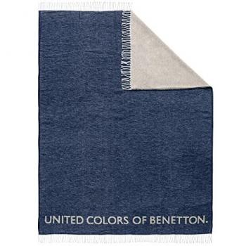 Manta 60% algodon 40% acrilico BENETTON 320 GSM en varios colores a elegir 140x190 cm