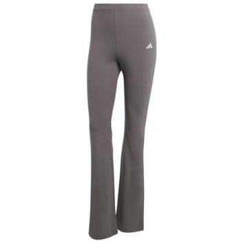 Leggings adidas Essentials Small Logo con pieghe risvoltate, tonalità grigia e bianca, 2XL