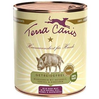 Cibo Umido Terra Canis Cinghiale con Finocchio e Lamponi 800g