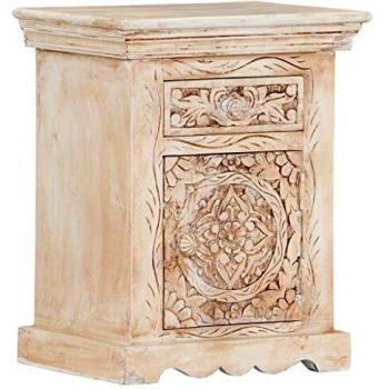 VidaxL Bedside Storage Unit 40x30x50 cm Solid Mango