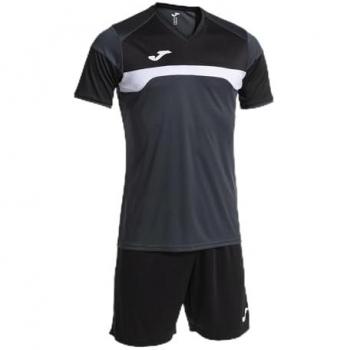 Conjunto de Fútbol Joma Danubio III Hombre Antracita y Negro