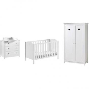 Komplettset Babyzimmer Amori 4-tlg. von Vipack