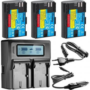 Alimentaire Canon LP‑E6 2650 mAh – 5D3, 5D2 et modèles 80D/70D