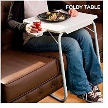 Hasêndad Foldy Table Mesa Compacta con Soporte para Copas