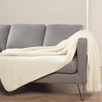 Bestlivings Flanell‑Sherpa‑Decke XXL – Öko‑Tex Zertifiziert
