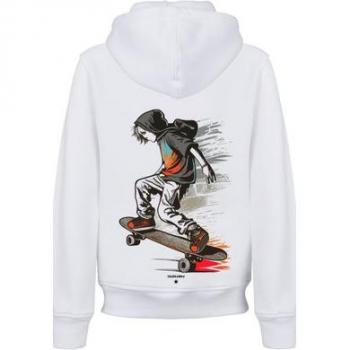 F4NT4STIC Skateboarder Hoodie für Mädchen, weiß, Gr. 146/152