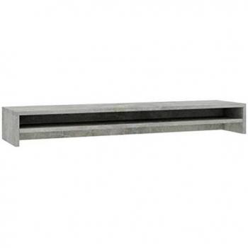 Soporte Elevador de Pantalla de Madera Gris 100x24x13 cm