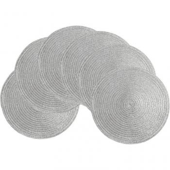 Napperons brillants ronds 36 cm pour fêtes et mariages
