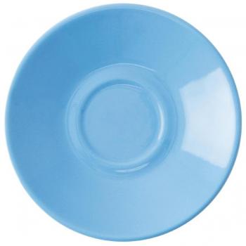 Olympia Porcelain Espresso Saucers Blue