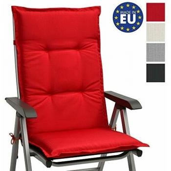 Cuscino Resistente per Sedia a Sdraio 120x50x6cm Rosso