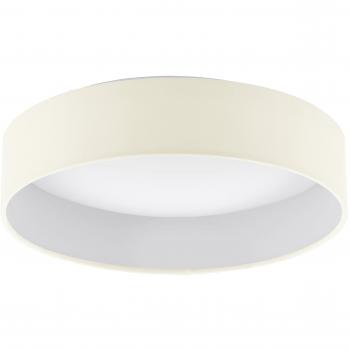 Eglo Palomaro White Ceiling Light with Fabric Shade