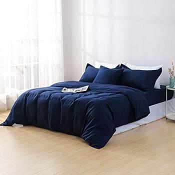 LuxeLinen 3-Piece Bedding Ensemble