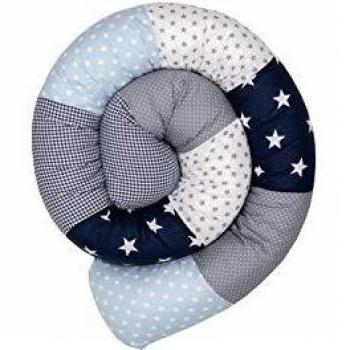 Ullenboom Baby Kuschelschlange 200 cm in Blau und Hellblau