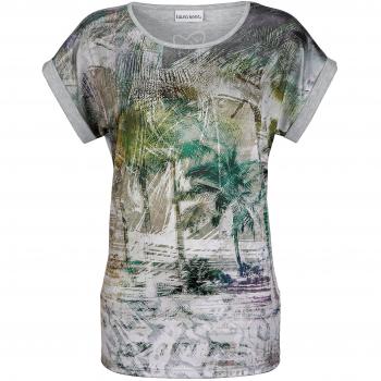 Sommerzeit Palmendruck – Damenshirt von Laura Kent