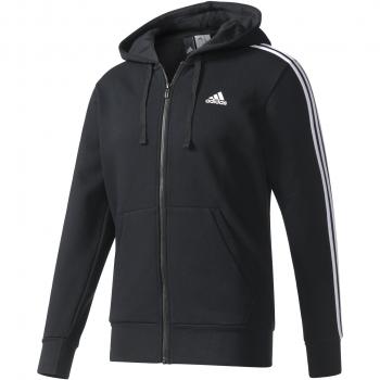 Adidas Herren Kapuzenpullover Essentials – 3 Streifen, Black/White, XL