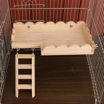 Soporte de Oso de Alambre con Escalera