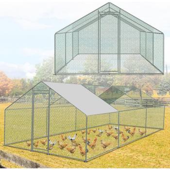 Copripolli Swanew 6x3m con Accesso Laterale e Copertura a Cupola