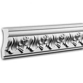 Cornice Sospesa 150114 – Bianco, 2 m, Design Classico Profhome