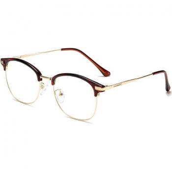 Retro Half Metal Round Spectacles