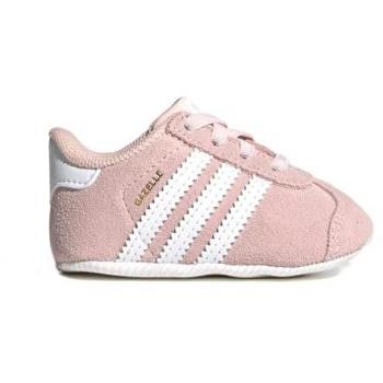 Adidas Gazelle Crib Baskets Unisex Rose Taille 18 Cuir