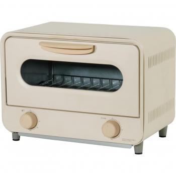 Ivory 800W Two‑Piece Toaster Oven/Heater Combo