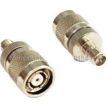 Adaptador Coaxial Niquelado TNC a SMA