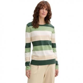 Ropa deportiva Tom Tailor “Amanecer Verde” – Verde, pino y beige
