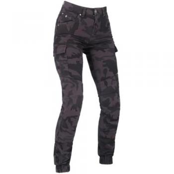 Richa vaqueros mujer moto Apache negro camuflaje