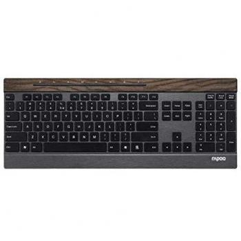 Rapoo E9260 WLESS ULTA – Tastiera Slim in Legno Nero