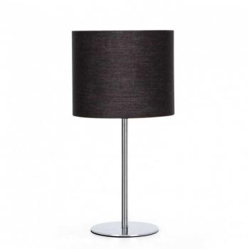 Aigostar Lámpara de Noche Clásica E14, Base y Tulipa en Negro