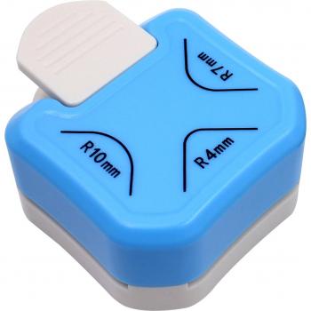 KW Trio Rundkanten Cutter – 3‑in‑1 Eckenschneider für Papier & Laminat (R4, R7, R10)